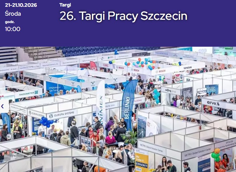 Szczecin. 21.10.2026. 26. Targi Pracy Szczecin