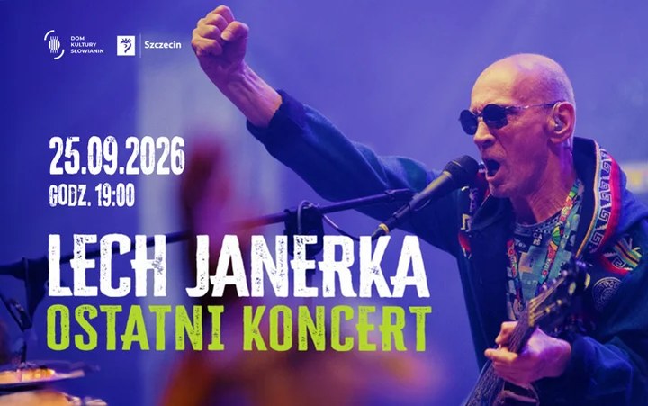 Szczecin. 25.09.2026. Lech Janerka - koncert w Domu Kultury Słowianin