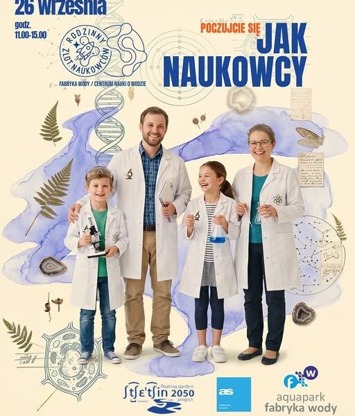 Szczecin. 26.09.2026. Rodzinny Zlot Naukowców w Edukatorium Fabryki Wody