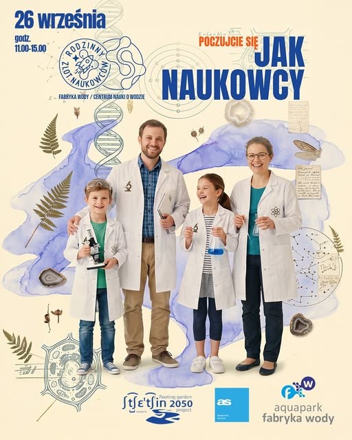 Szczecin. 26.09.2026. Rodzinny Zlot Naukowców w Edukatorium Fabryki Wody