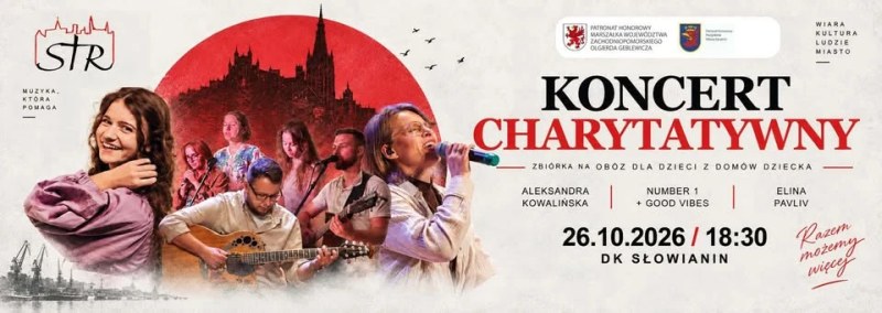 Szczecin. 26.10.2026. Koncert charytatywny na rzecz dzieci ze szczecińskich domów dziecka