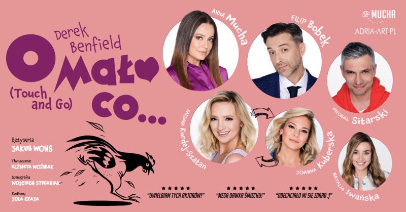 Szczecin. 27.09.2026. „O mało co...” - gwiazdorska komedia w Nowej Dekadencji