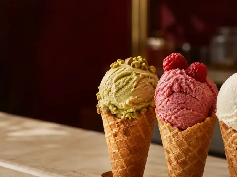 Lody w wafelkach — materiał ze strony Cyryla30
