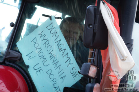 Protesty rolników w Szczecinie 08