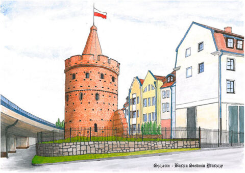 Szczecińska Galeria Pamiątek - grafiki szczecińskich miejsc magicznych